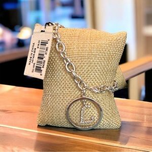 NWt m.Haskell “L” initial silver bracelet